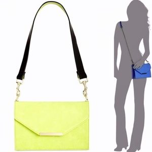 INC Envelope Convertible Crossbody Shoulder Bag Apple Green Small NEW